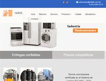 Tablet Screenshot of hultek.com.mx